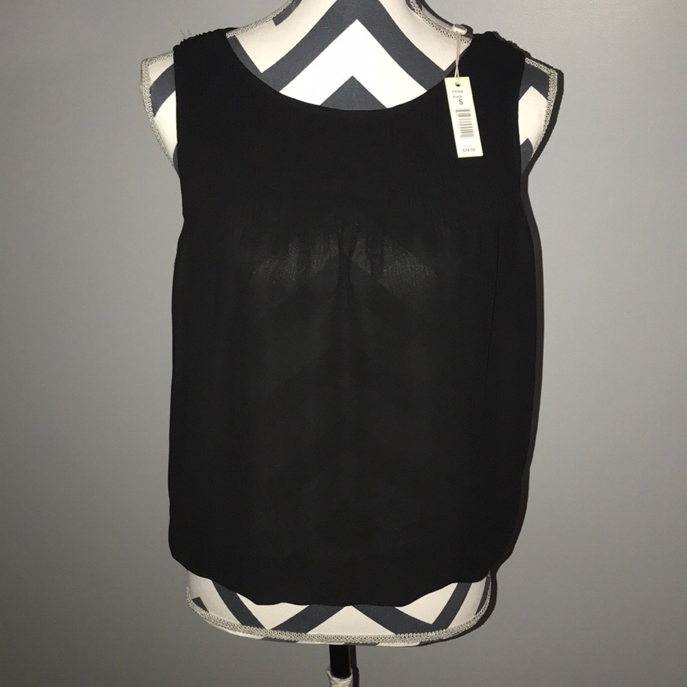 sheer black top